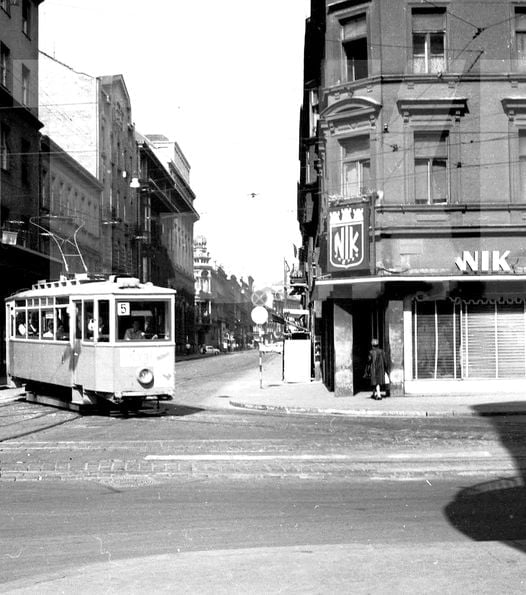 Ugao Draškovićeva - Jurišićeva ulica 1952. godine